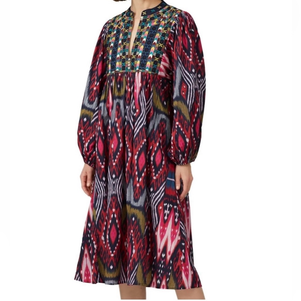 Figue Multi Print Nora Dress, size M - Picture 2 of 10